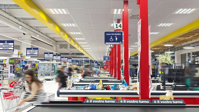L'&eacute;clairage pour les supermarch&eacute;s