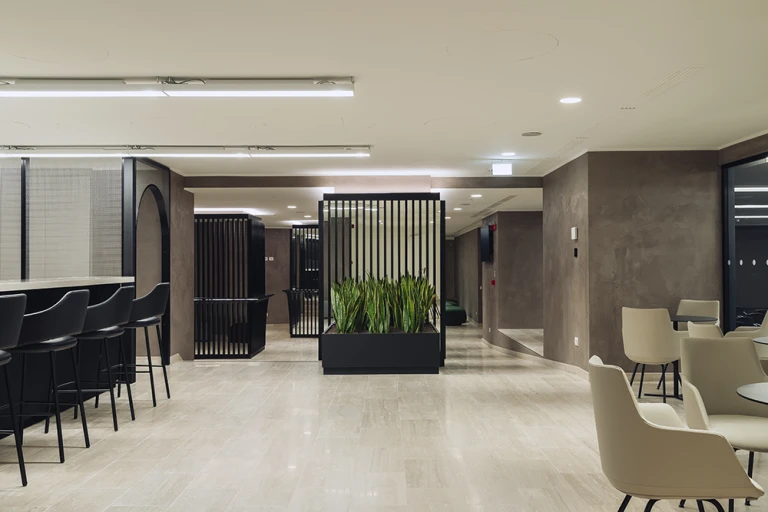 La luce per le zone ingresso e reception