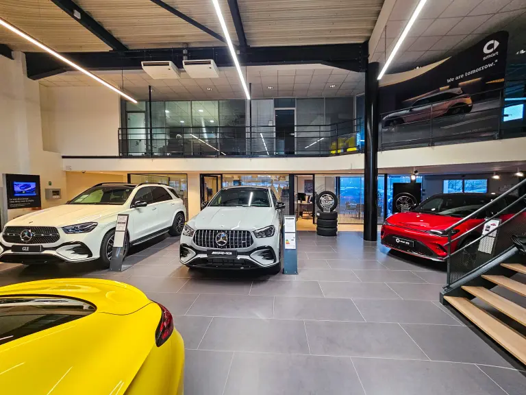 Mercedes showroom