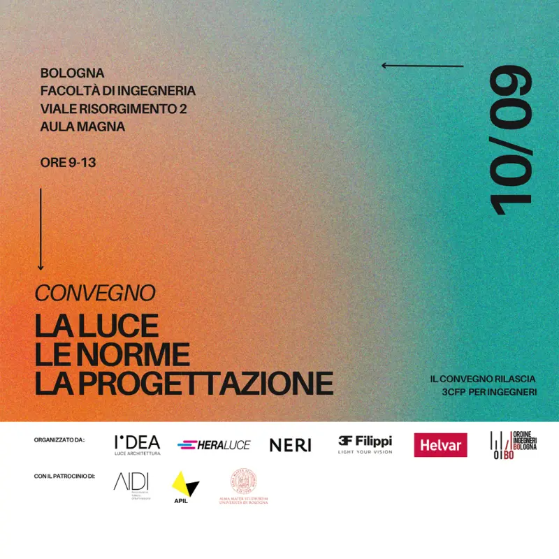 3F Filippi sponsor del convegno “La luce, le norme, la progettazione”