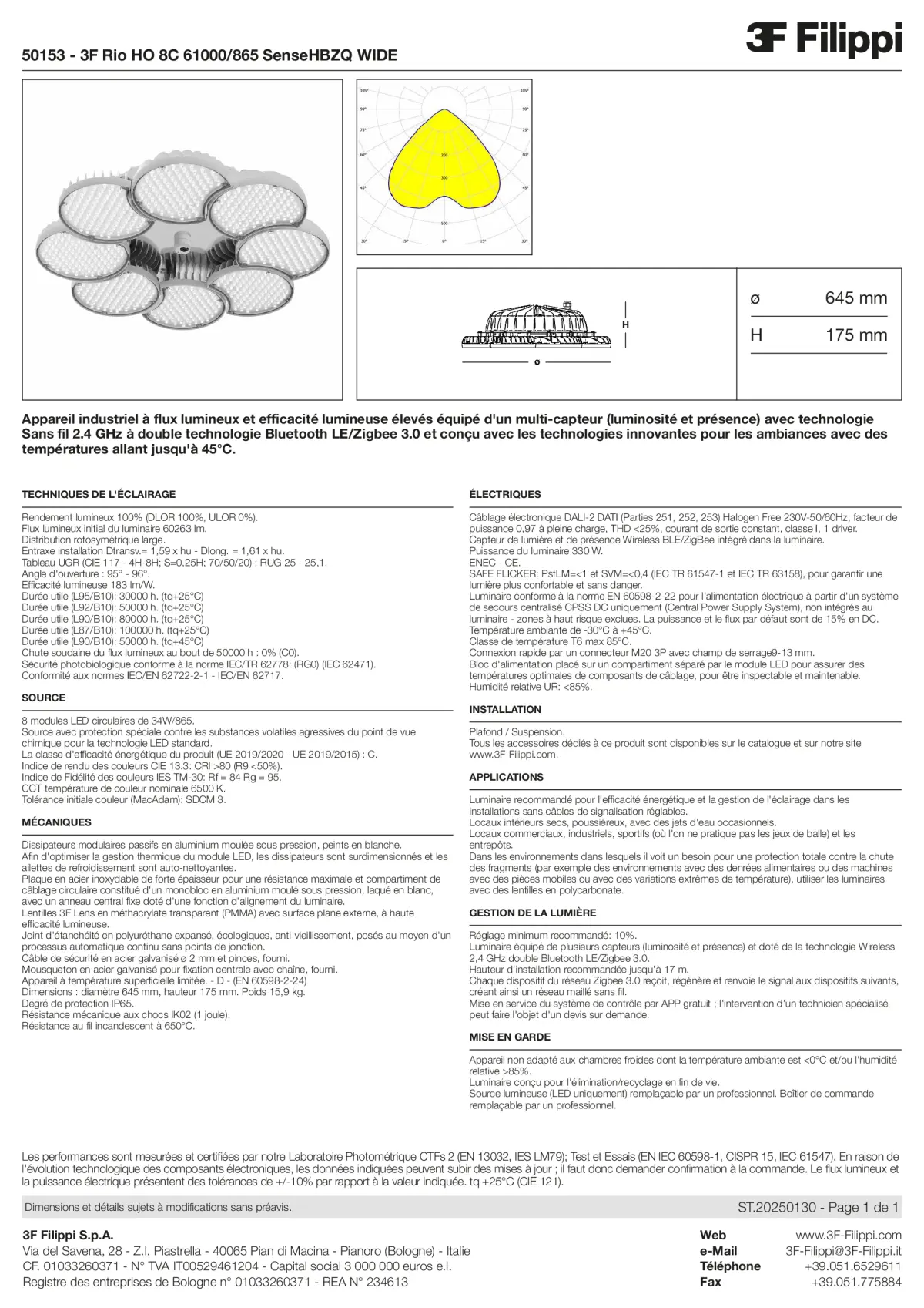 50153 - 3F Rio HO 8C 61000-865 SenseHBZQ WIDE - Datasheet - fr