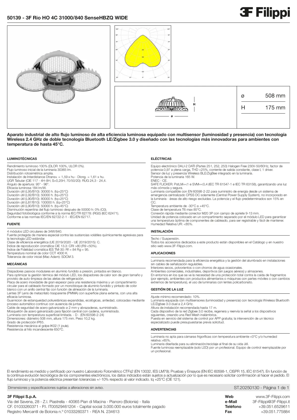 50139 - 3F Rio HO 4C 31000-840 SenseHBZQ WIDE - Datasheet - es