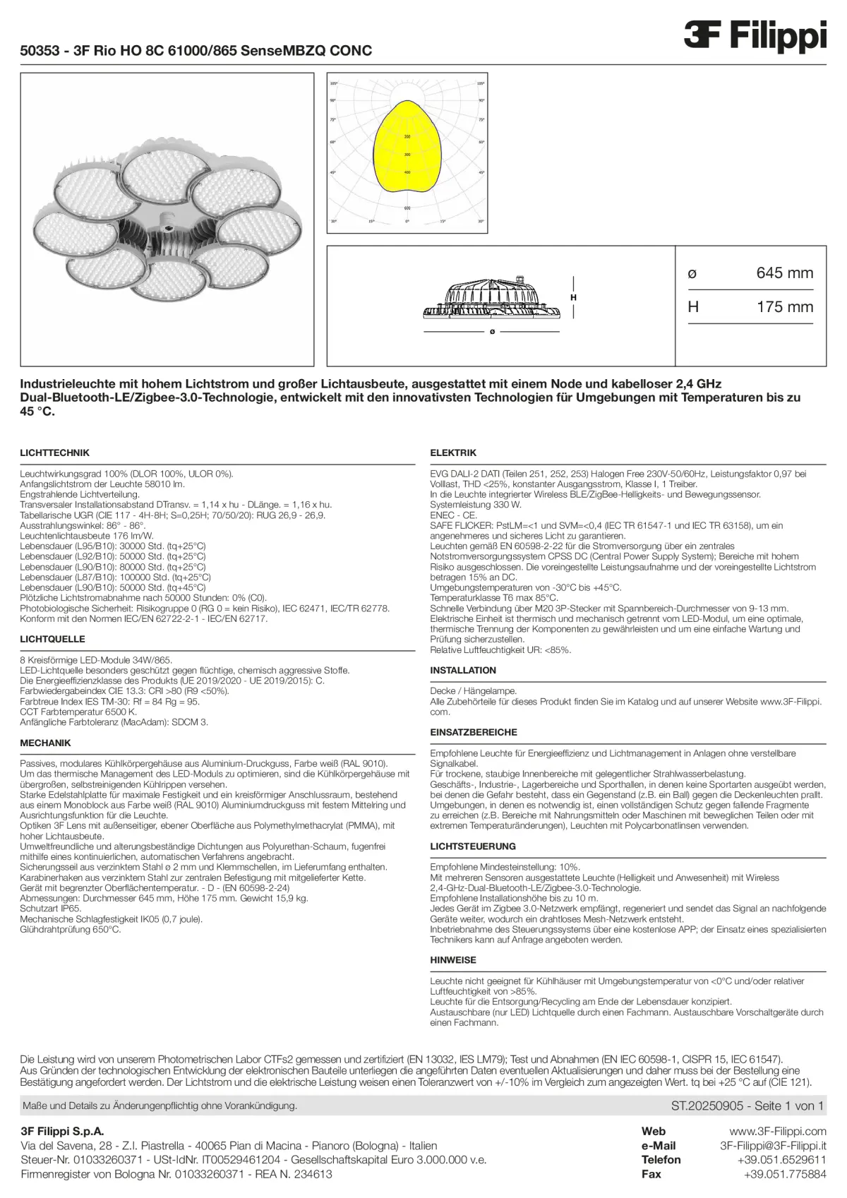 50353 - 3F Rio HO 8C 61000-865 SenseMBZQ CONC - Datasheet - de