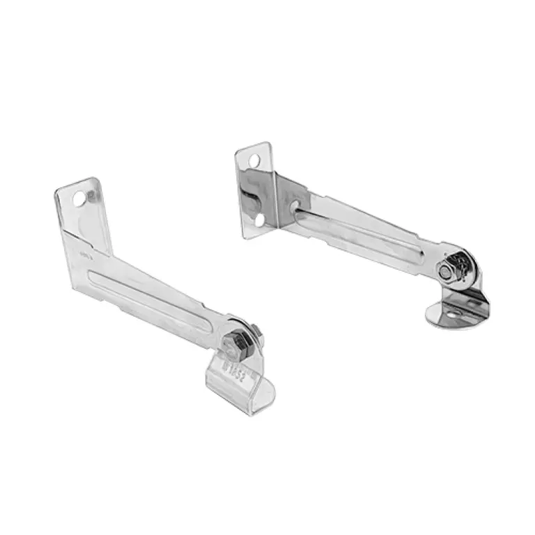 Pair brack.+hooks for wall