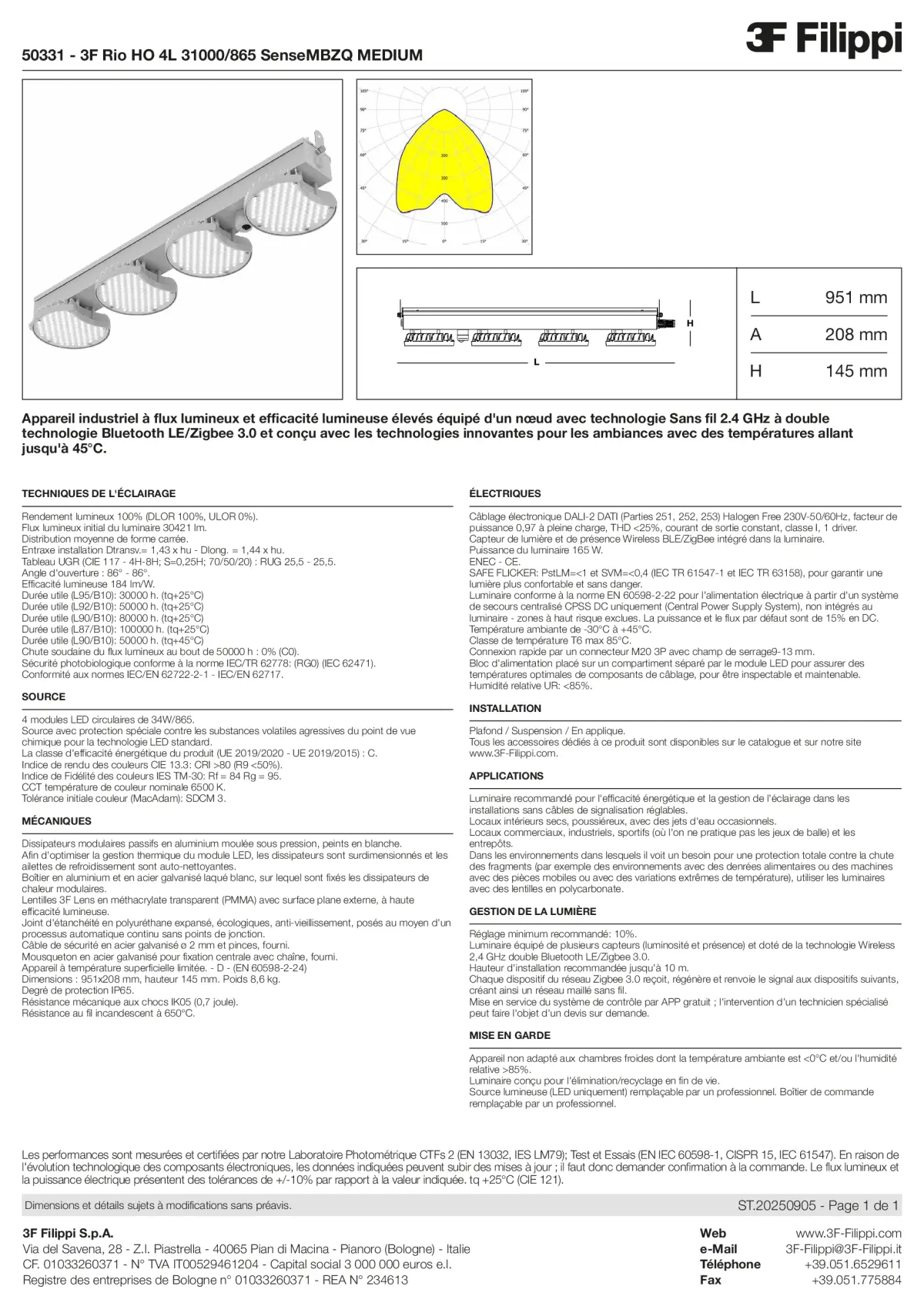 50331 - 3F Rio HO 4L 31000-865 SenseMBZQ MEDIUM - Datasheet - fr