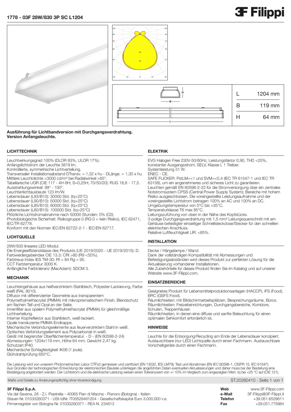 1778 - 03F 28W-830 3P SC L1204 - Datasheet - de
