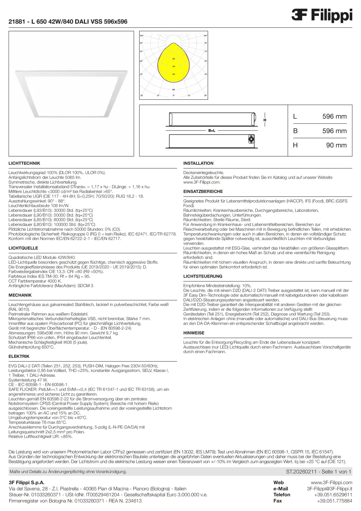 21881 - L 650 42W-840 DALI VSS 596x596 - Datasheet - de