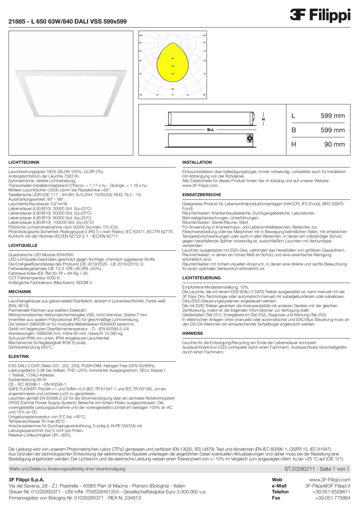 21885 - L 650 63W-840 DALI VSS 599x599 - Datasheet - de