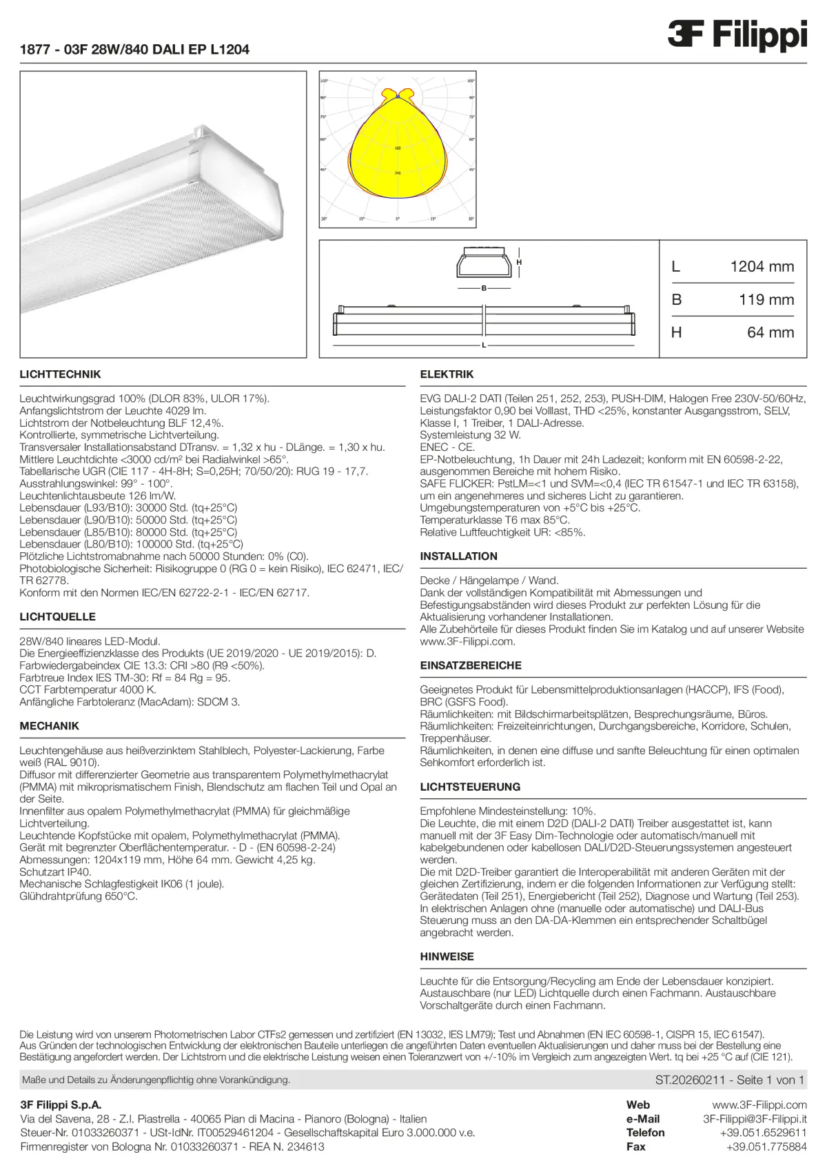 1877 - 03F 28W-840 DALI EP L1204 - Datasheet - de
