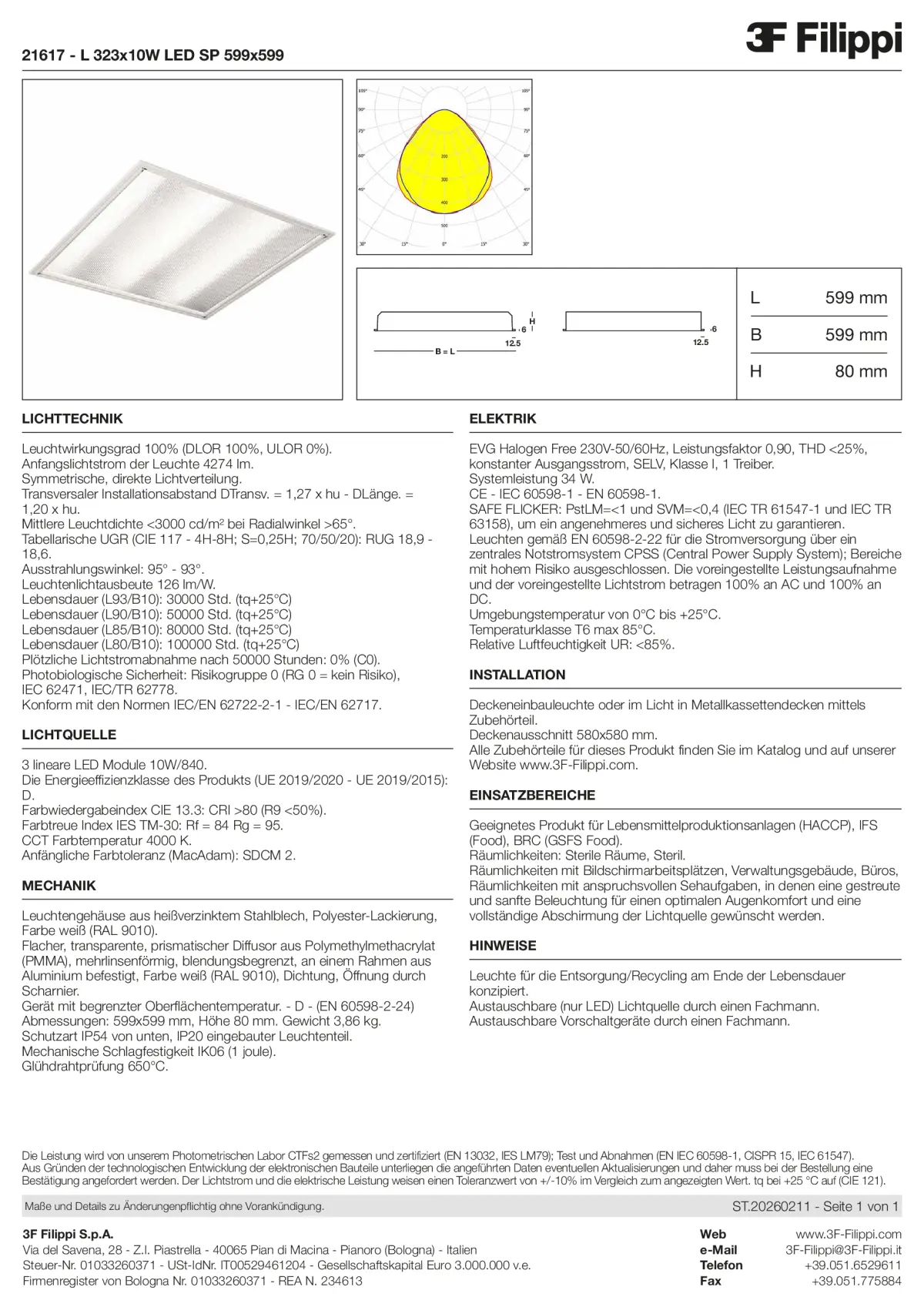 21617 - L 323x10W LED SP 599x599 - Datasheet - de