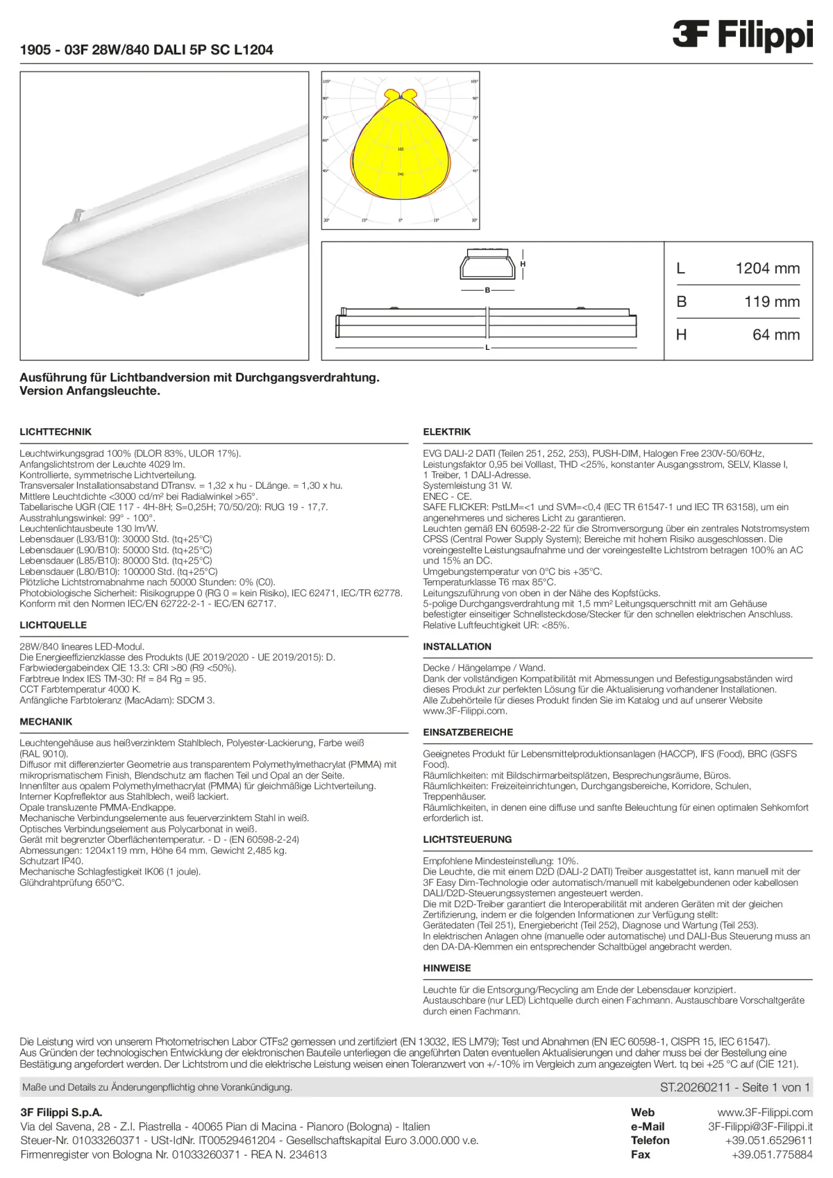 1905 - 03F 28W-840 DALI 5P SC L1204 - Datasheet - de