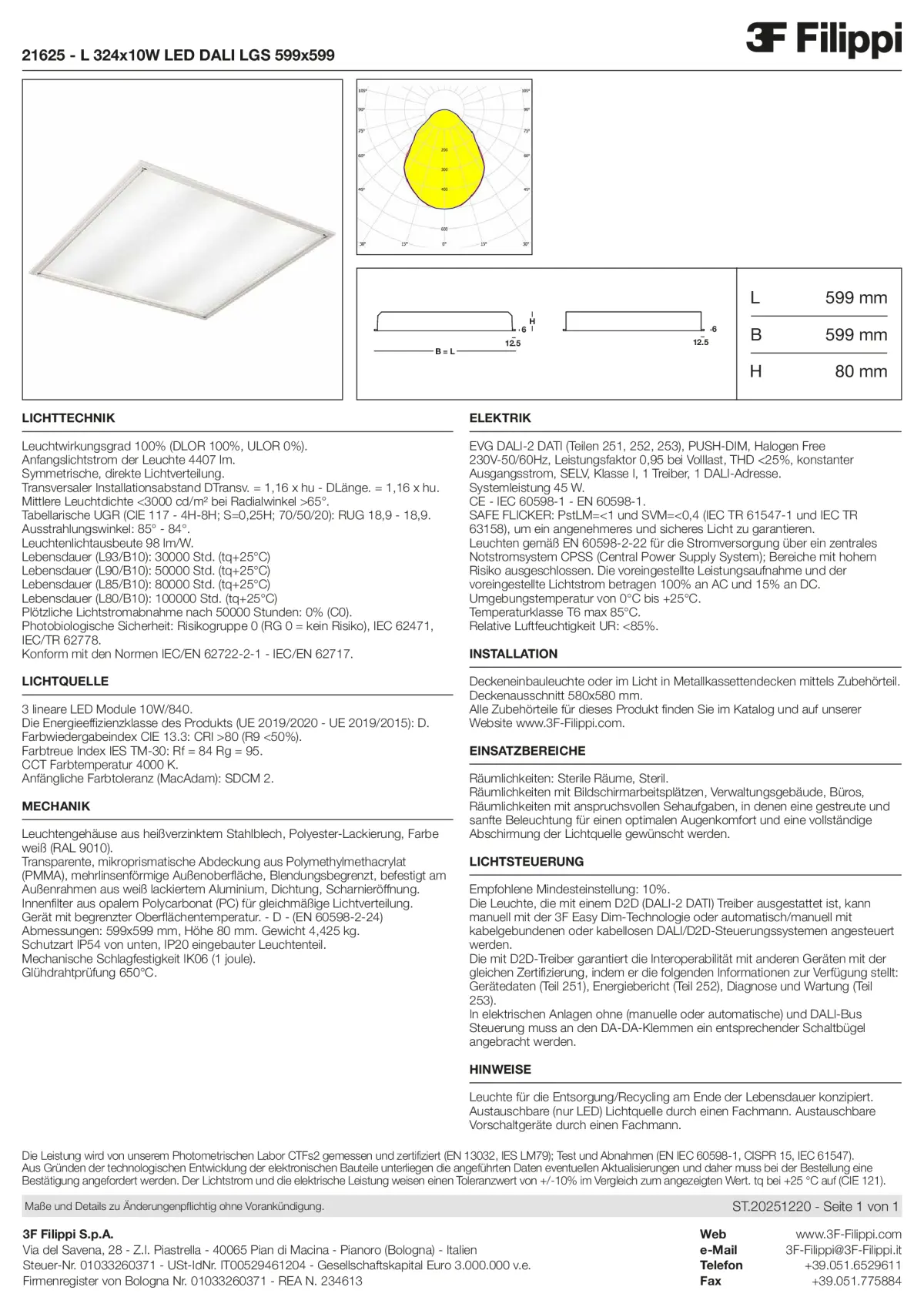 21625 - L 324x10W LED DALI LGS 599x599 - Datasheet - de