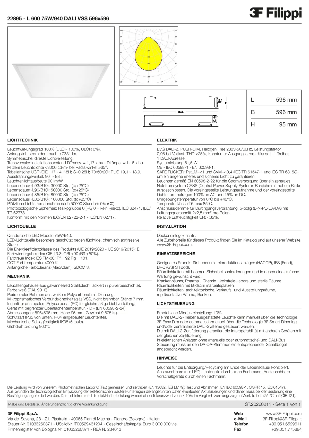 22895 - L 600 75W-940 DALI VSS 596x596 - Datasheet - de