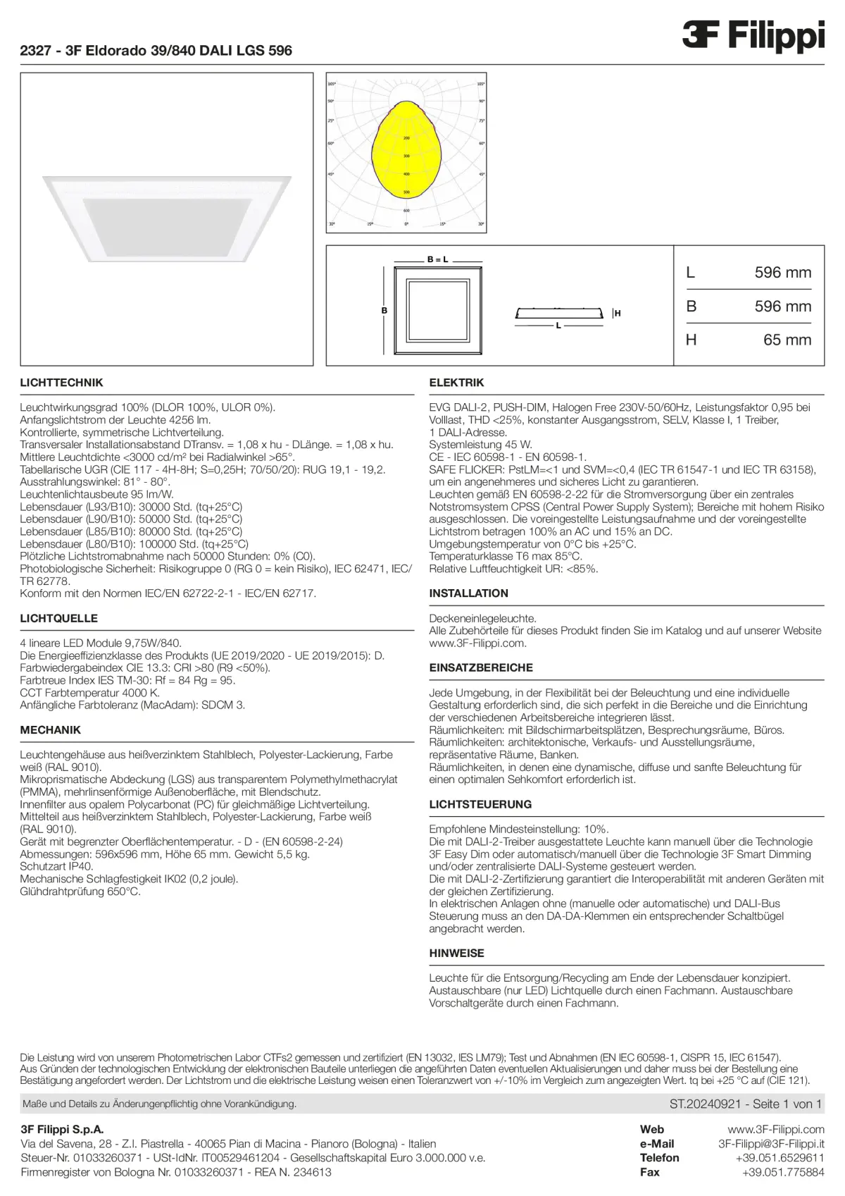 2327 - 3F Eldorado 39-840 DALI LGS 596 - Datasheet - de
