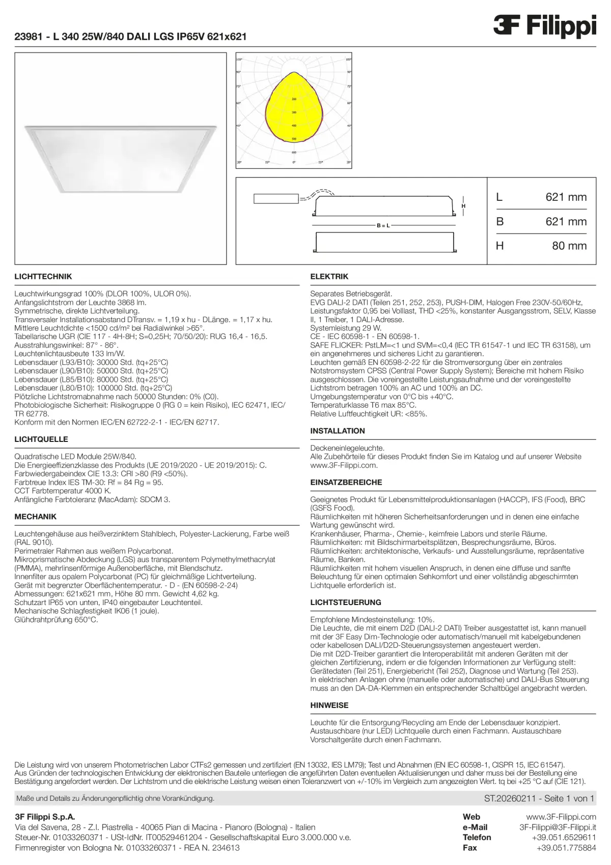 23981 - L 340 25W-840 DALI LGS IP65V 621x621 - Datasheet - de