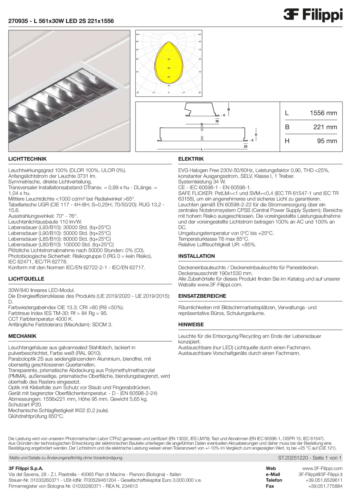 270935 - L 561x30W LED 2S 221x1556 - Datasheet - de