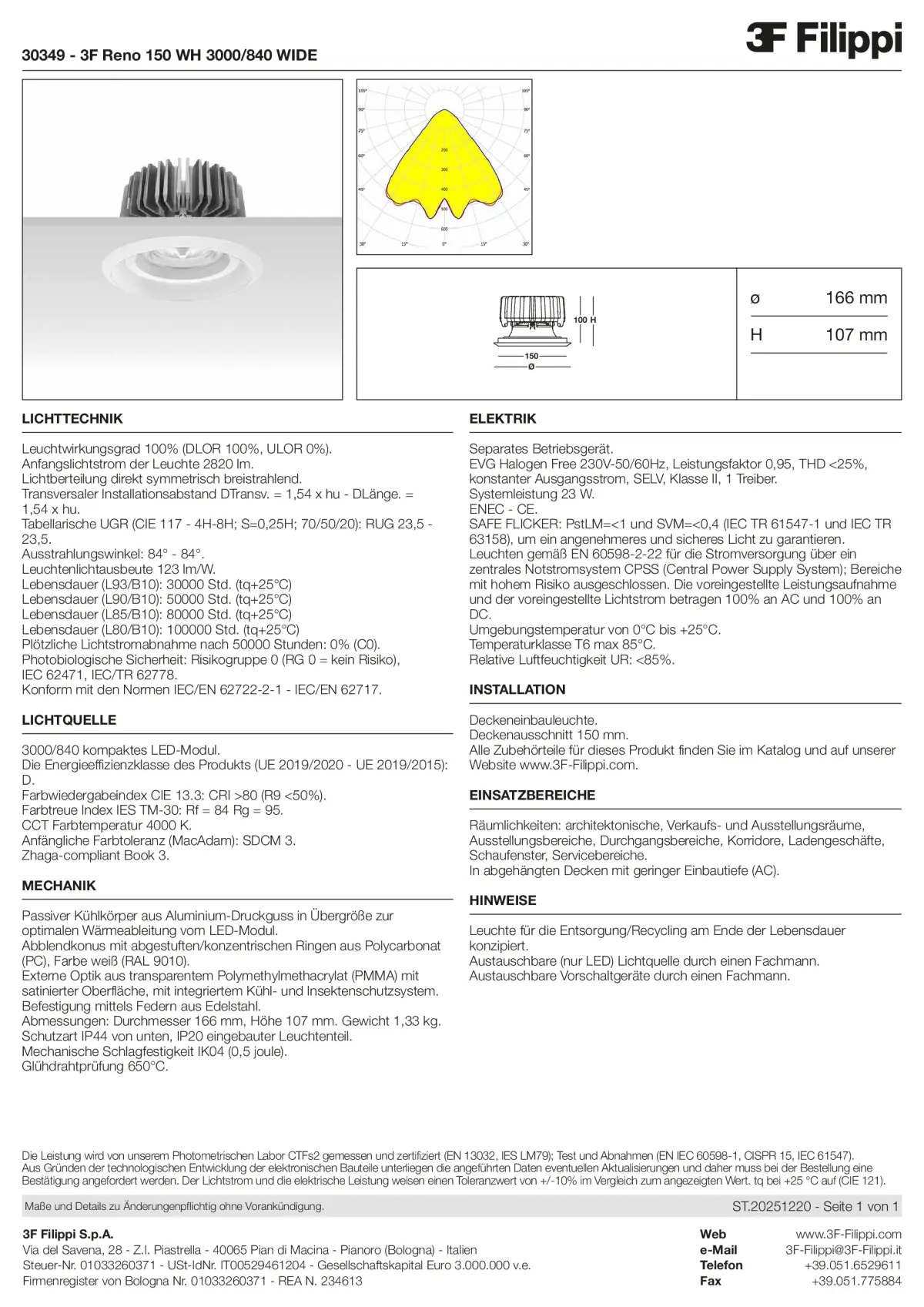 30349 - 3F Reno 150 WH 3000-840 WIDE - Datasheet - de