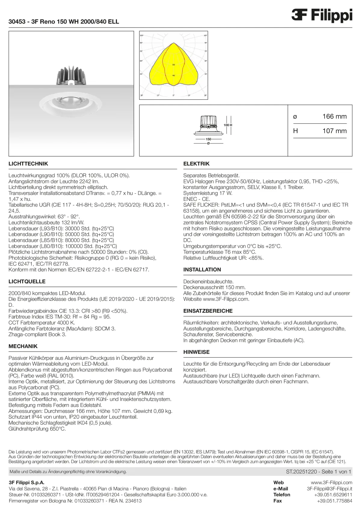 30453 - 3F Reno 150 WH 2000-840 ELL - Datasheet - de