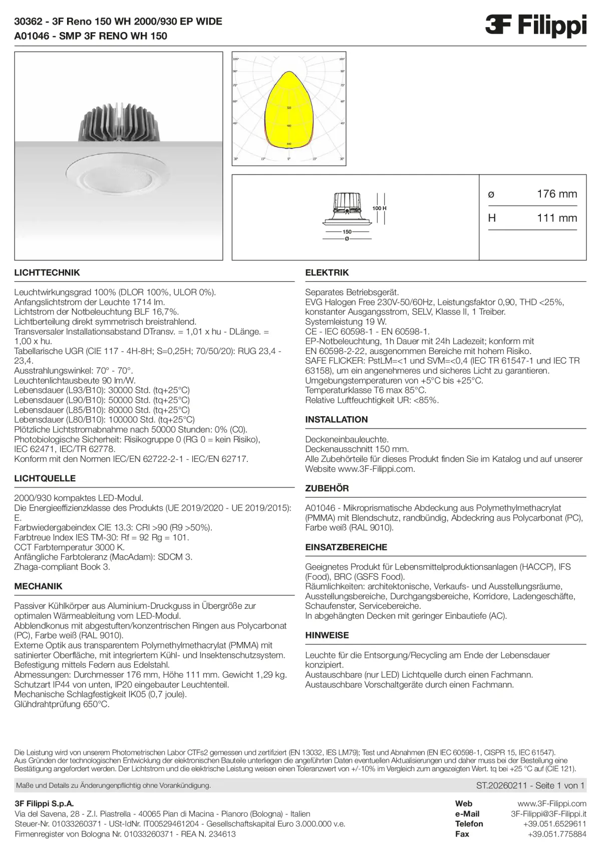 30362+A01046 - 3F Reno 150 WH 2000-930 EP WIDE + SMP WH - Datasheet - de
