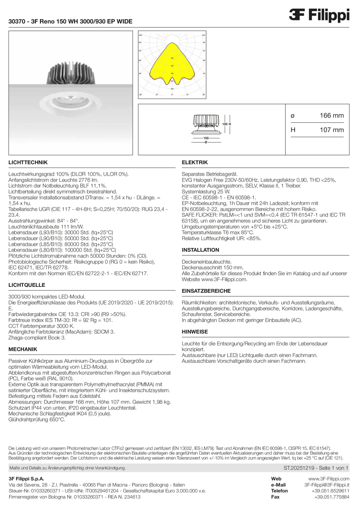 30370 - 3F Reno 150 WH 3000-930 EP WIDE - Datasheet - de