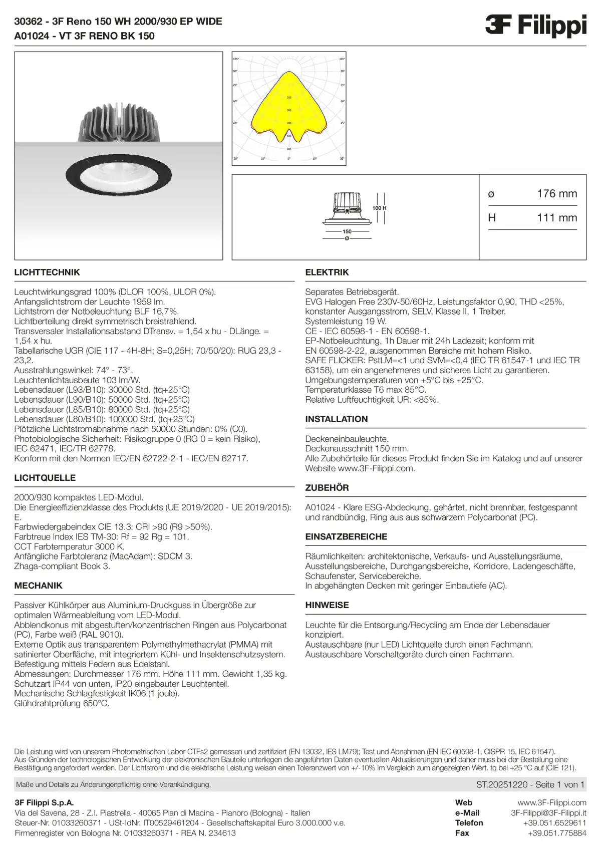 30362+A01024 - 3F Reno 150 WH 2000-930 EP WIDE + VT BK - Datasheet - de
