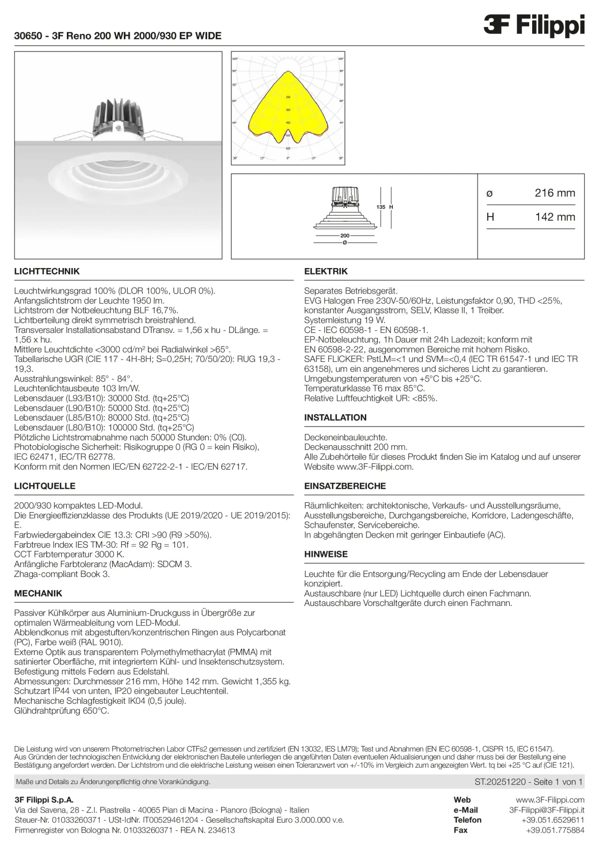 30650 - 3F Reno 200 WH 2000-930 EP WIDE - Datasheet - de