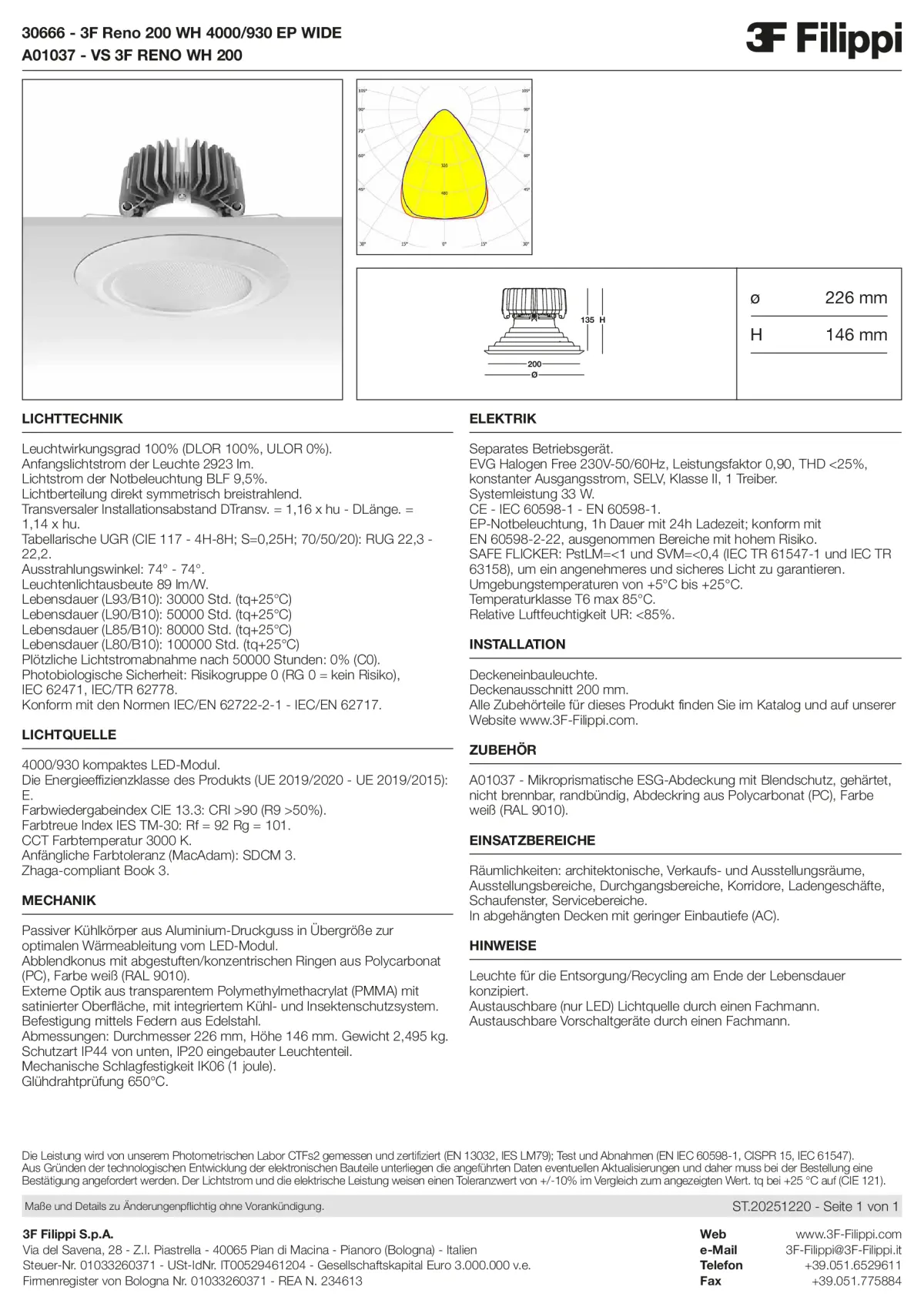 30666+A01037 - 3F Reno 200 WH 4000-930 EP WIDE + VS WH - Datasheet - de