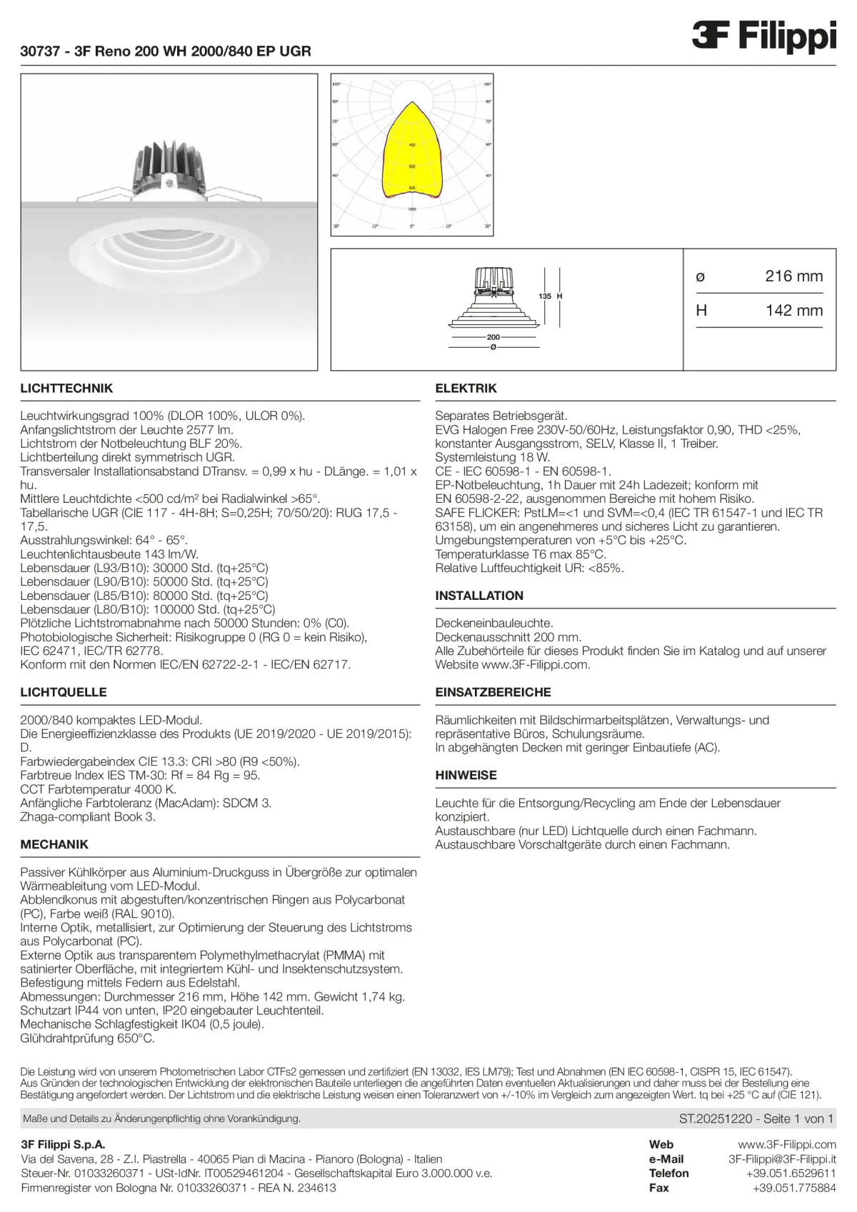 30737 - 3F Reno 200 WH 2000-840 EP UGR - Datasheet - de