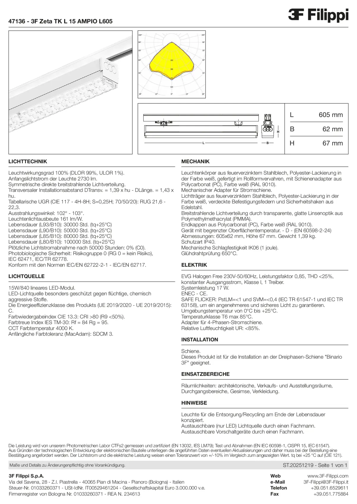 47136 - 3F Zeta TK L 15 AMPIO L605 - Datasheet - de