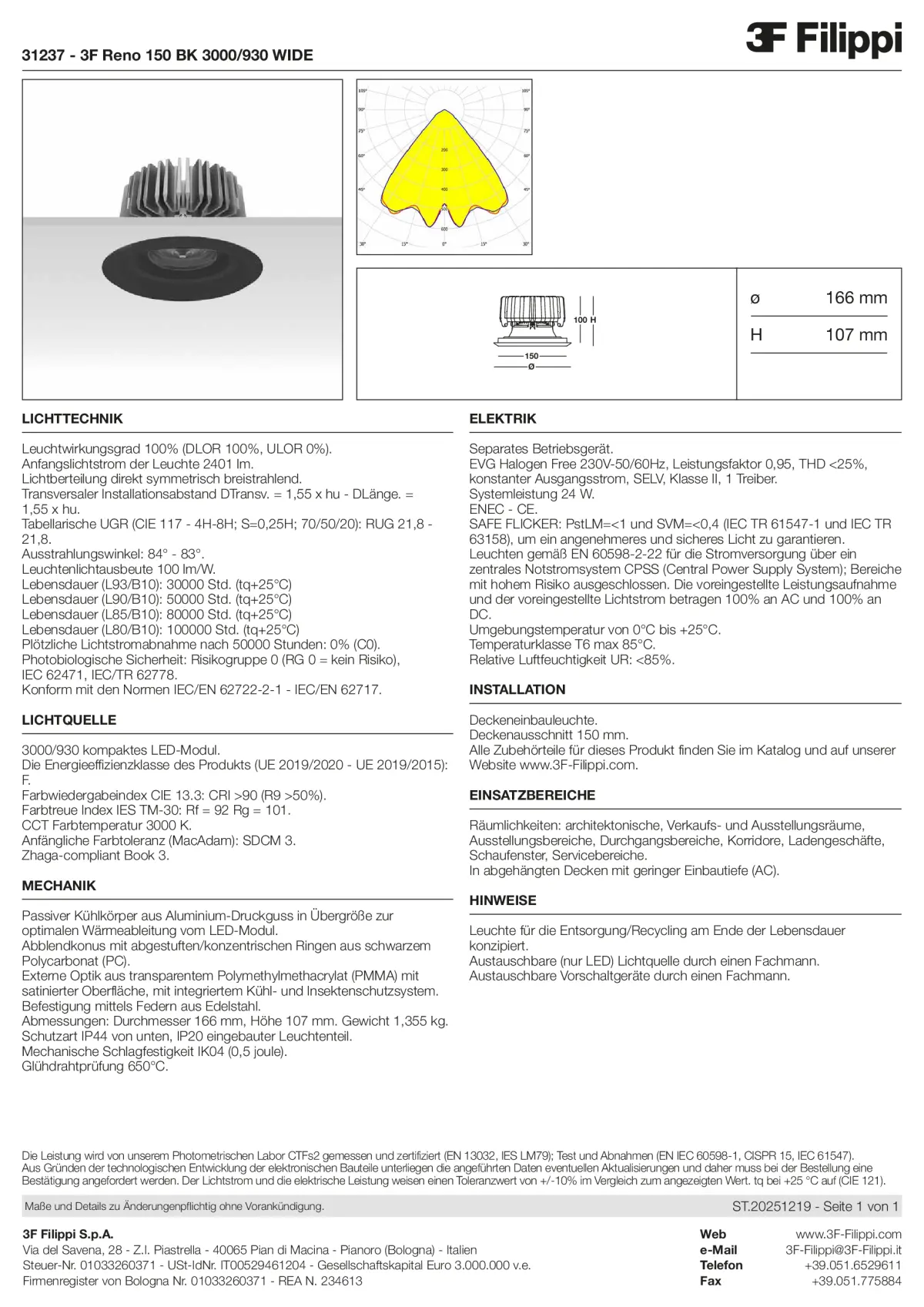 31237 - 3F Reno 150 BK 3000-930 WIDE - Datasheet - de