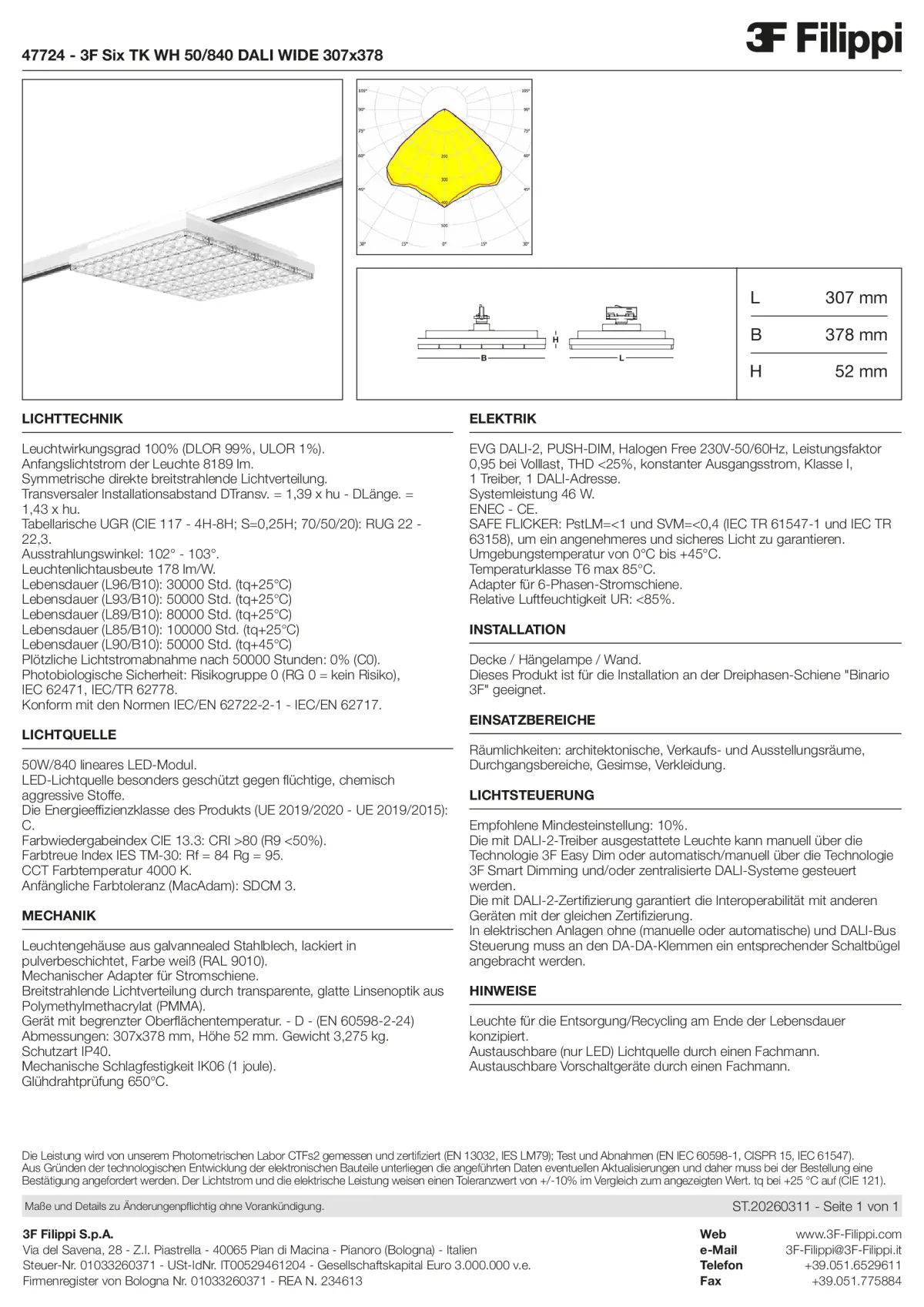 47724 - 3F Six TK WH 50-840 DALI WIDE 307x378 - Datasheet - de