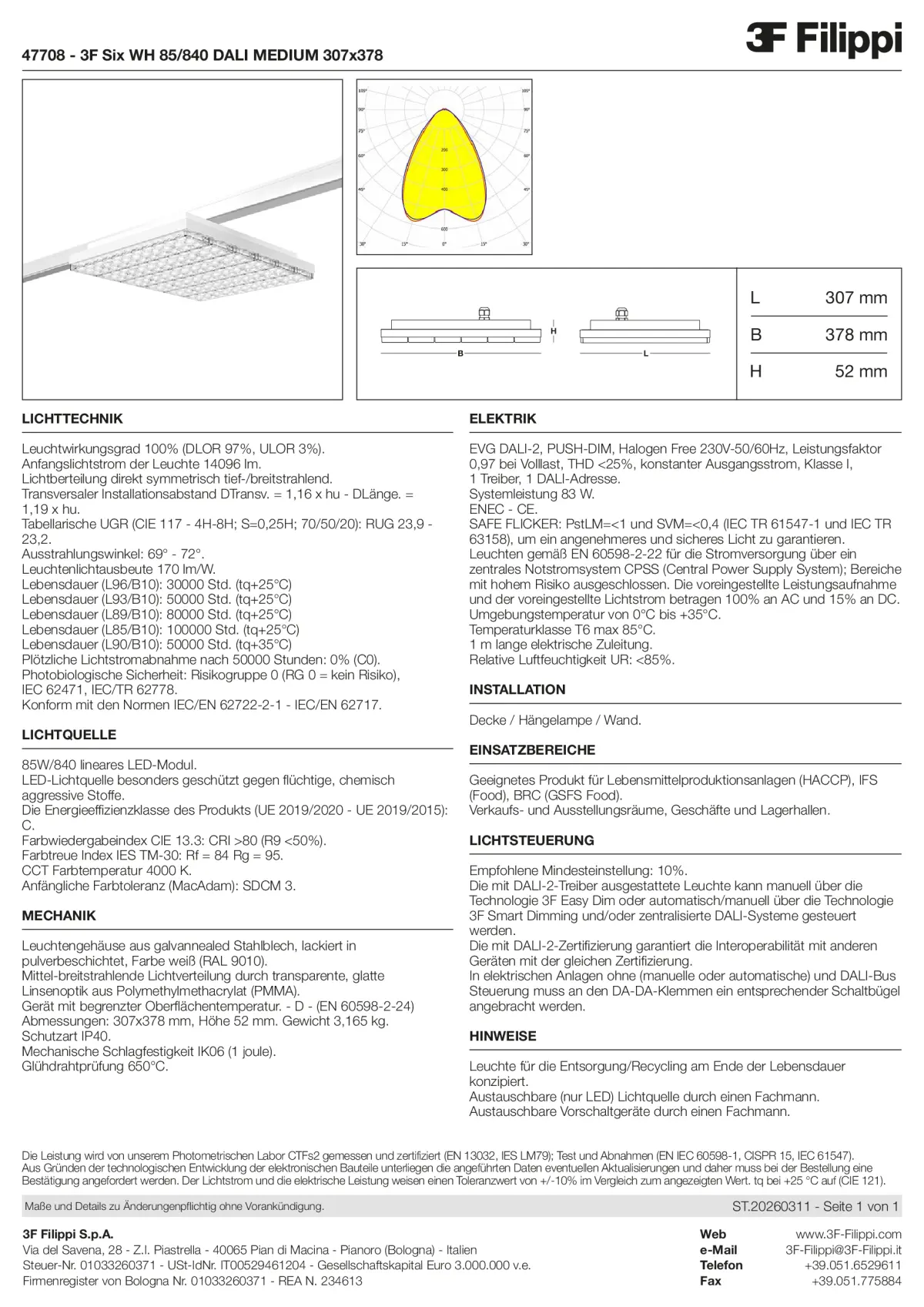 47708 - 3F Six WH 85-840 DALI MEDIUM 307x378 - Datasheet - de