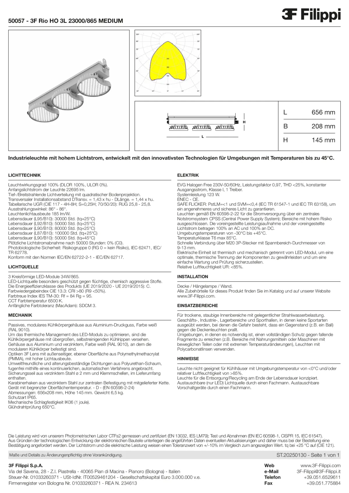 50057 - 3F Rio HO 3L 23000-865 MEDIUM - Datasheet - de