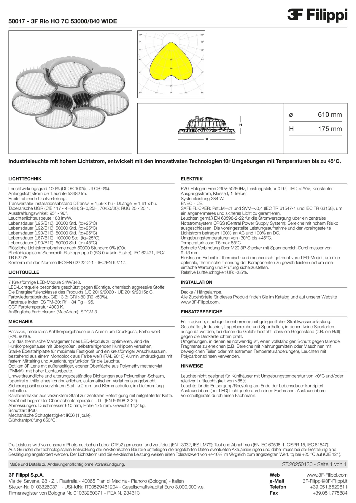 50017 - 3F Rio HO 7C 53000-840 WIDE - Datasheet - de