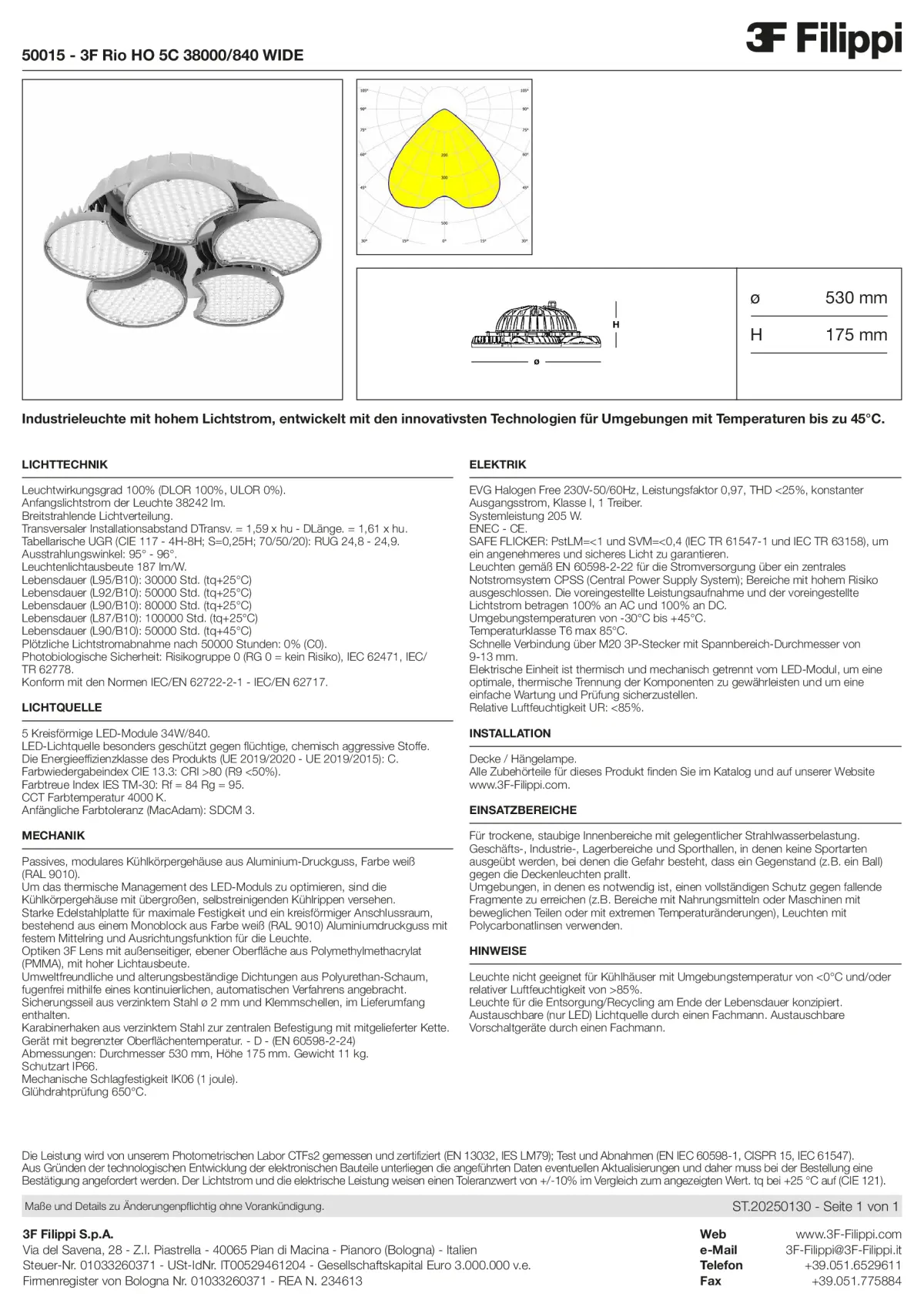 50015 - 3F Rio HO 5C 38000-840 WIDE - Datasheet - de