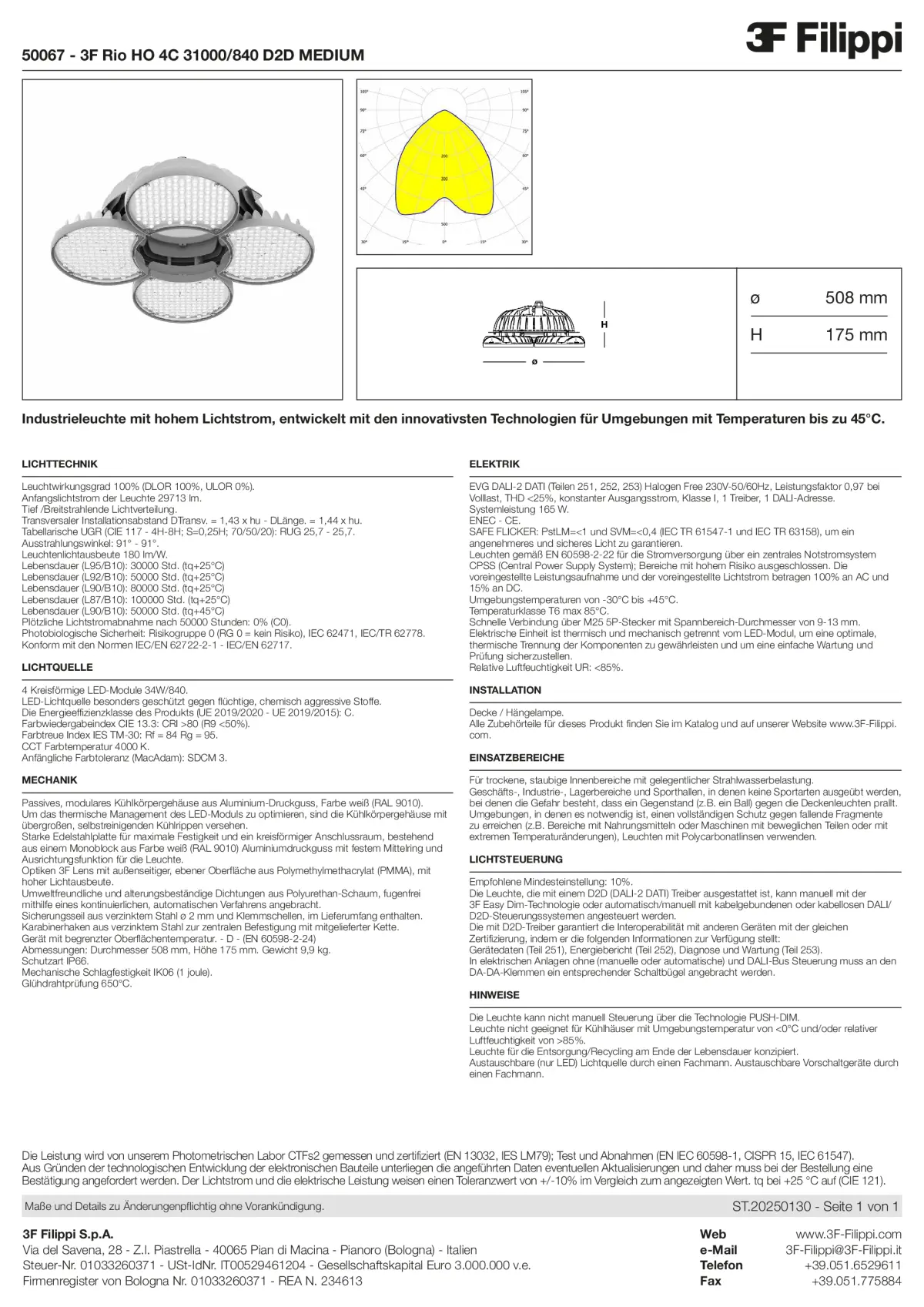 50067 - 3F Rio HO 4C 31000-840 D2D MEDIUM - Datasheet - de