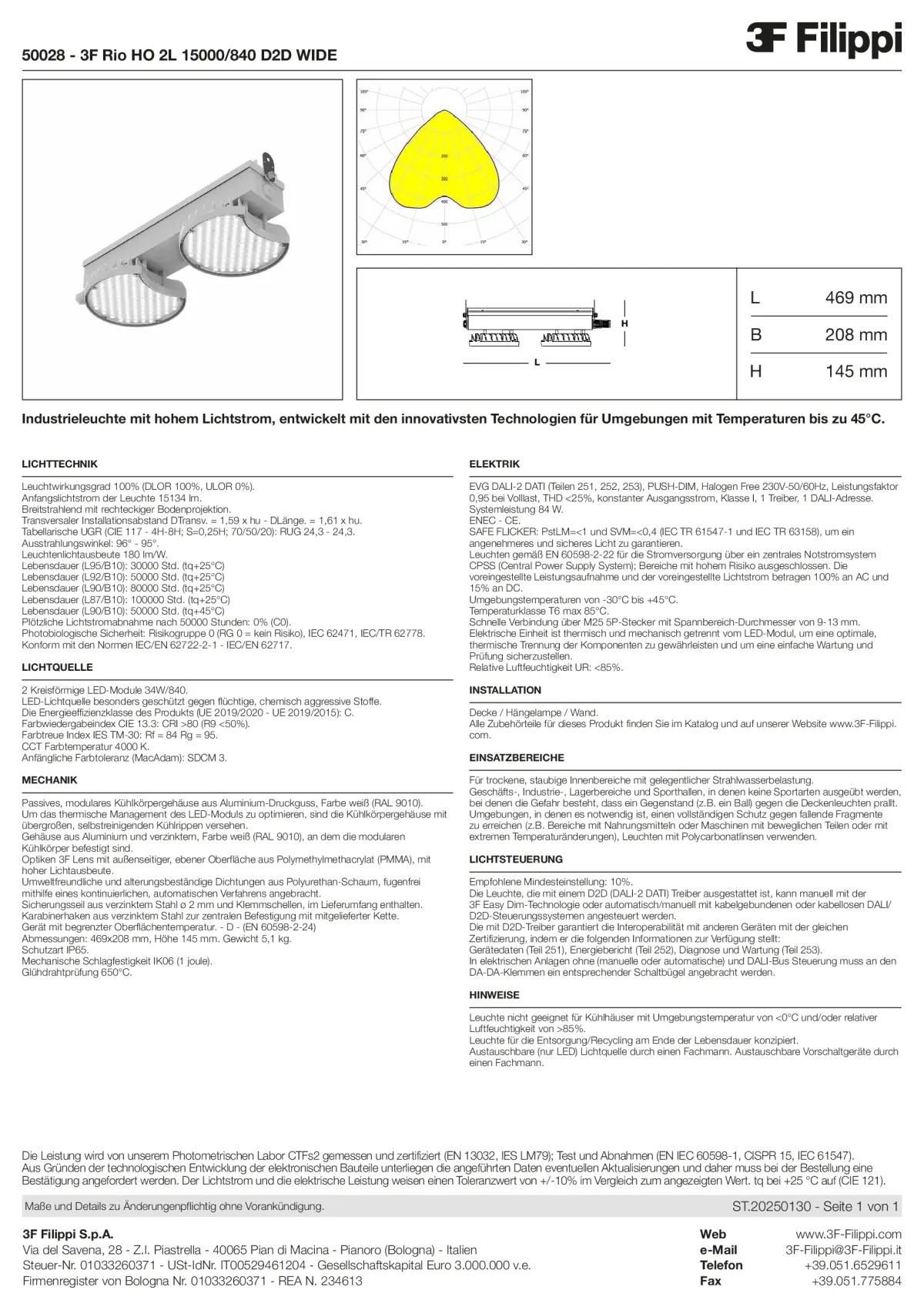 50028 - 3F Rio HO 2L 15000-840 D2D WIDE - Datasheet - de