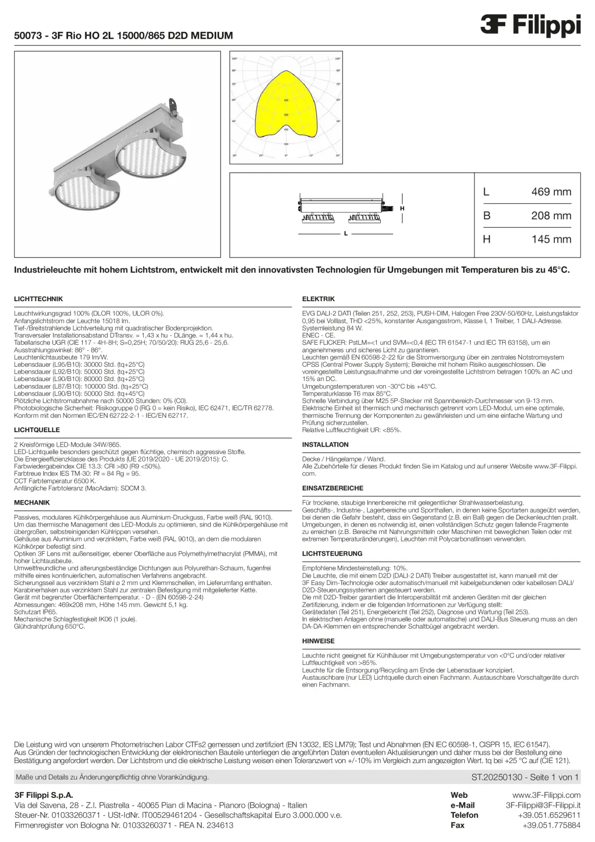 50073 - 3F Rio HO 2L 15000-865 D2D MEDIUM - Datasheet - de
