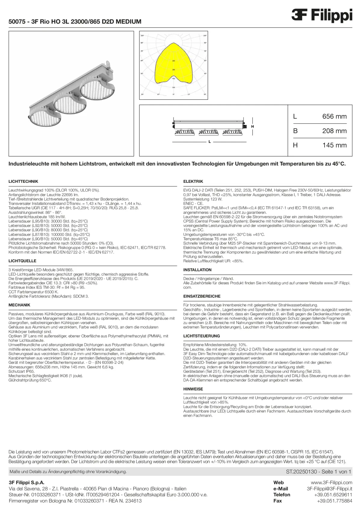50075 - 3F Rio HO 3L 23000-865 D2D MEDIUM - Datasheet - de