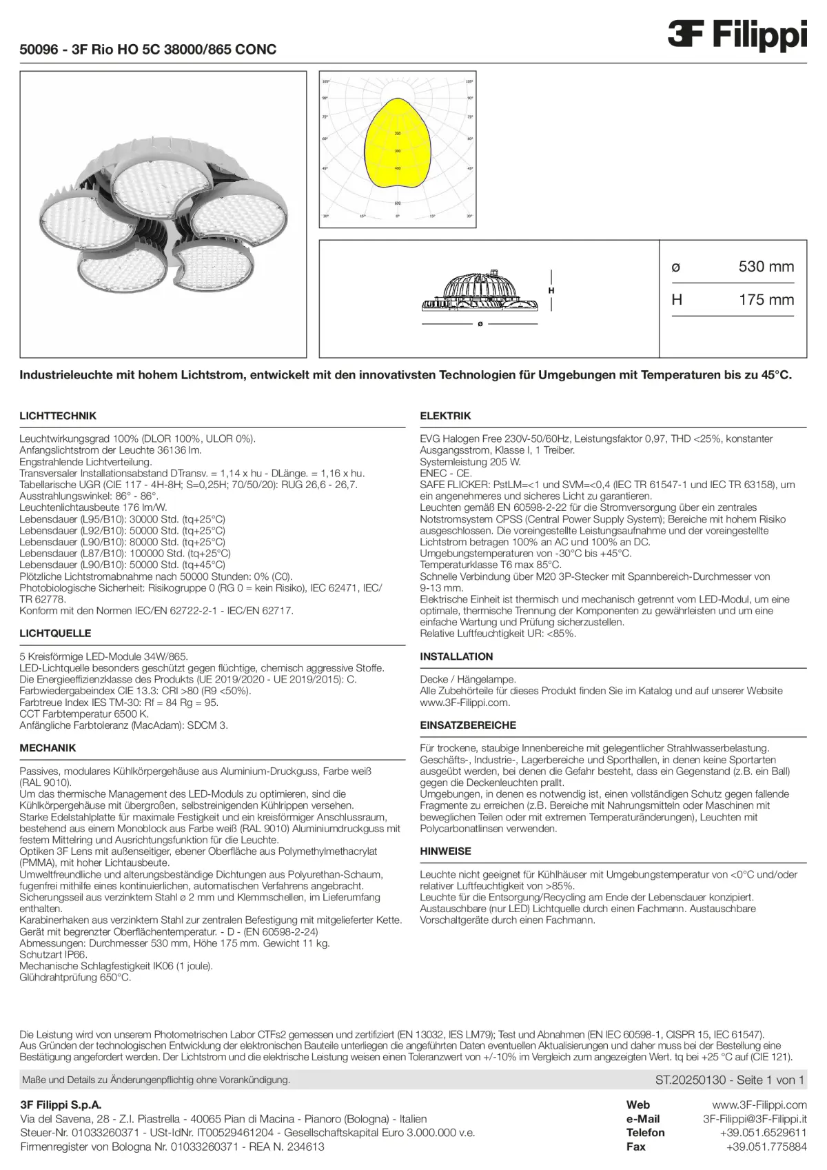 50096 - 3F Rio HO 5C 38000-865 CONC - Datasheet - de