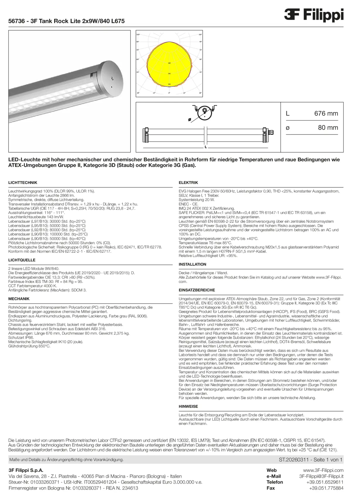 56736 - 3F Tank Rock Lite 2x9W-840 L675 - Datasheet - de