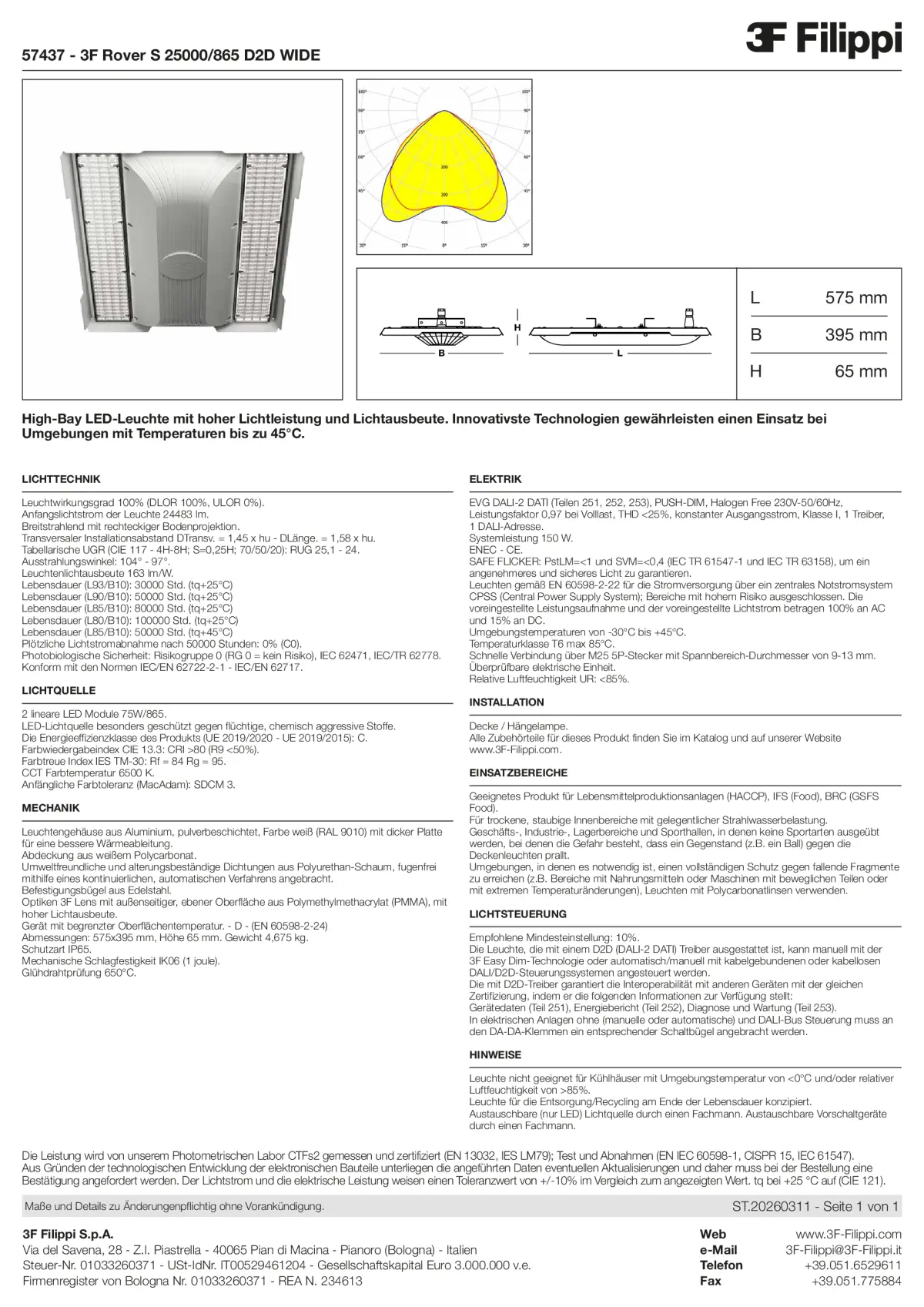 57437 - 3F Rover S 25000-865 D2D WIDE - Datasheet - de