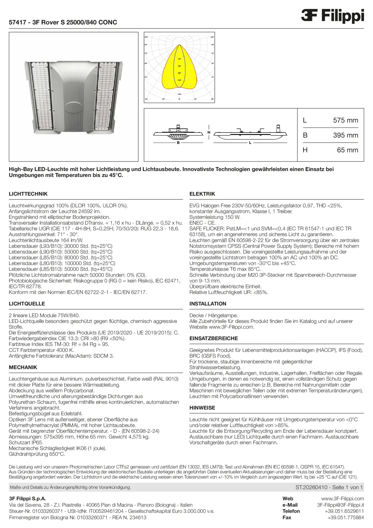 57417 - 3F Rover S 25000-840 CONC - Datasheet - de