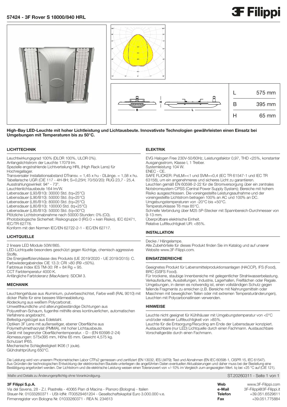 57424 - 3F Rover S 18000-840 HRL - Datasheet - de
