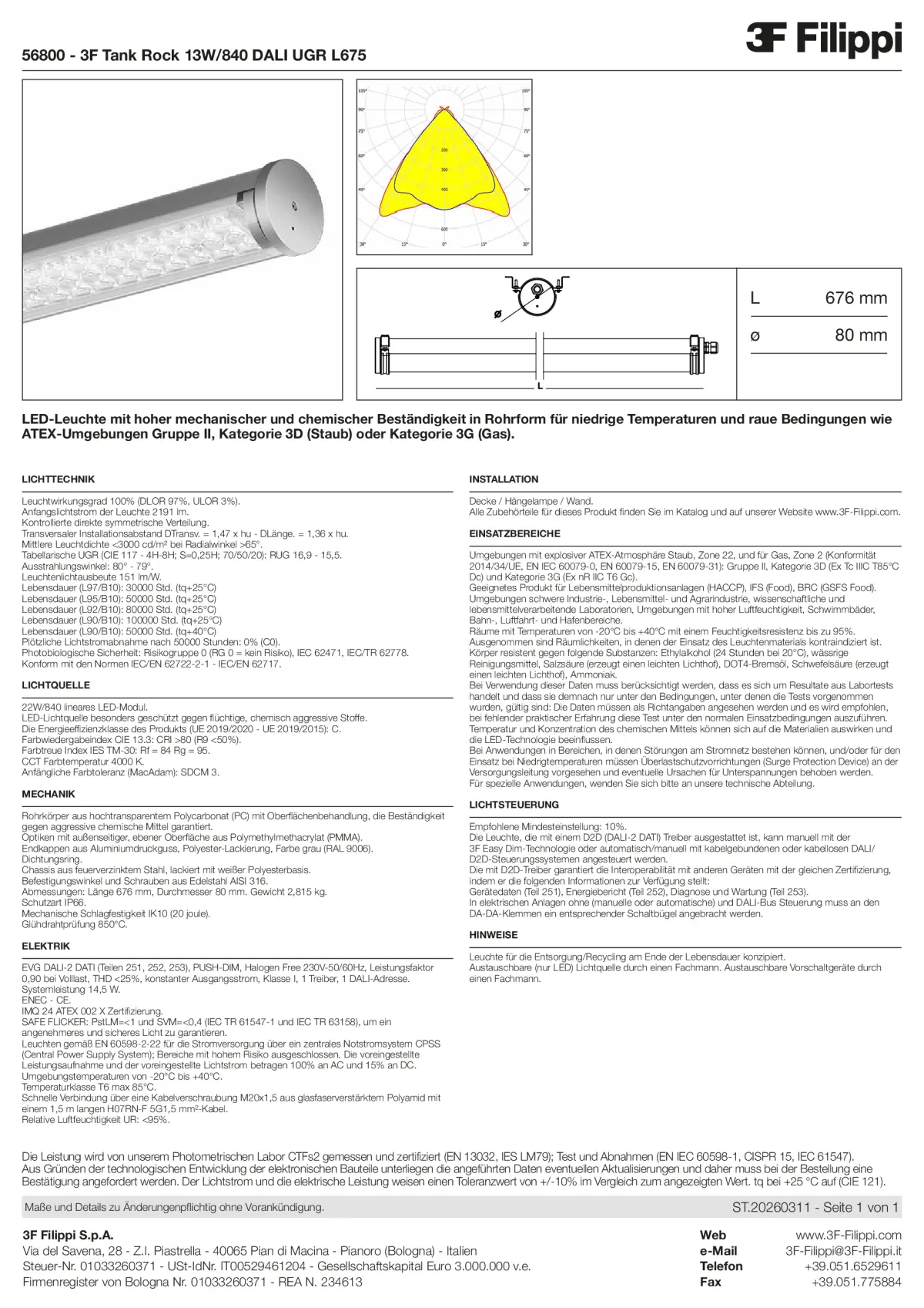 56800 - 3F Tank Rock 13W-840 DALI UGR L675 - Datasheet - de