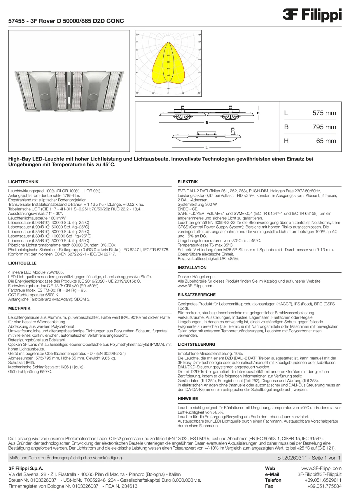 57455 - 3F Rover D 50000-865 D2D CONC - Datasheet - de