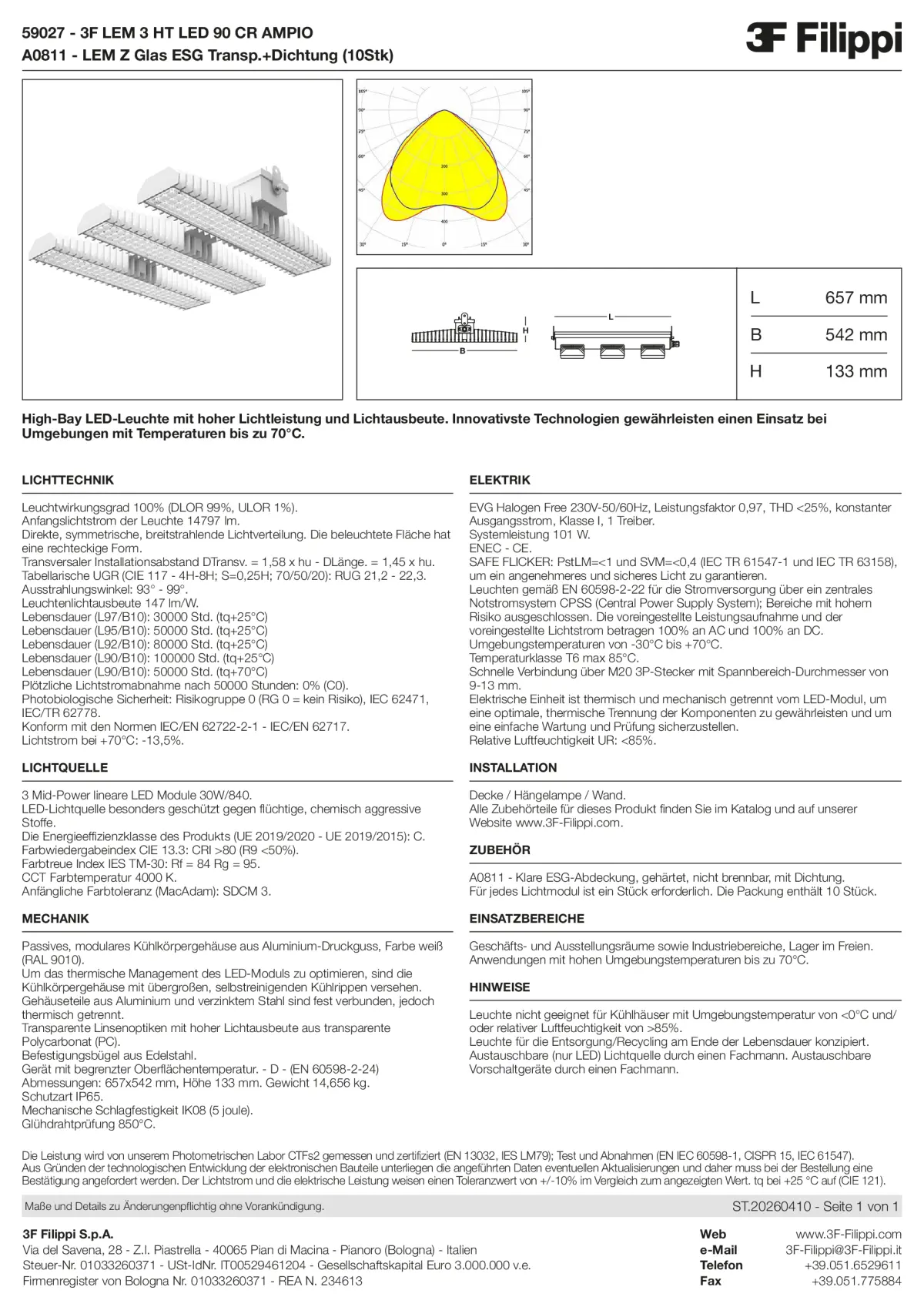 59027+A0811 - 3F LEM 3 HT LED 90 CR AMPIO + VT - Datasheet - de