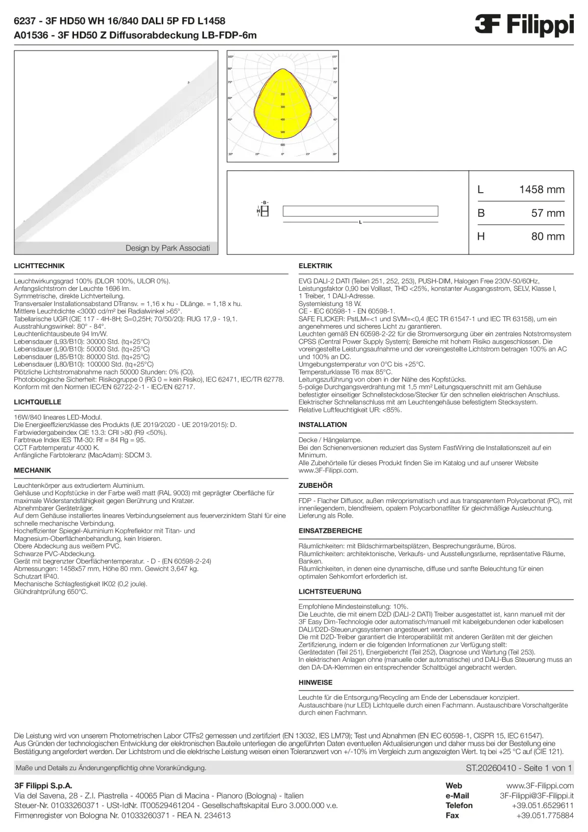 6237+A01536 - 3F HD50 WH 16-840 DALI 5P FD L1458 + FDP - Datasheet - de