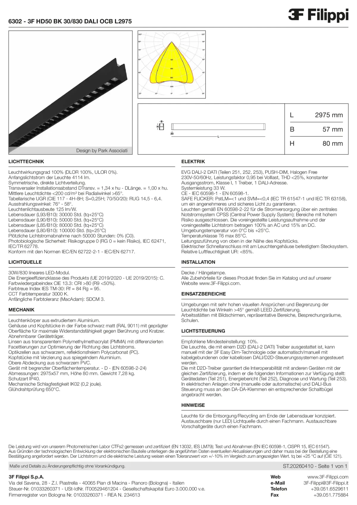 6302 - 3F HD50 BK 30-830 DALI OCB L2975 - Datasheet - de
