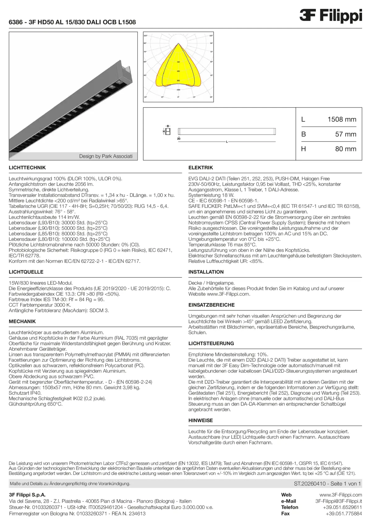 6386 - 3F HD50 AL 15-830 DALI OCB L1508 - Datasheet - de